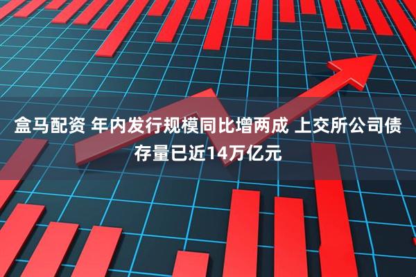 盒马配资 年内发行规模同比增两成 上交所公司债存量已近14万亿元