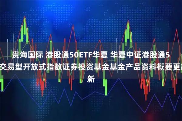 贵海国际 港股通50ETF华夏 华夏中证港股通50交易型开放式指数证券投资基金基金产品资料概要更新